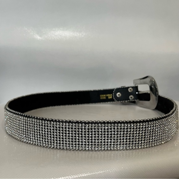 Rhinestones Western Leather Belt main image 8